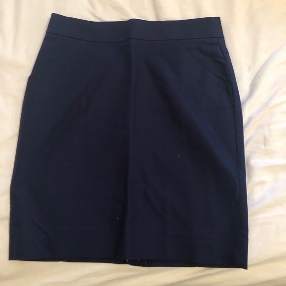 J. Crew Skirts Navy J Crew Pencil Skirt Worn Once Poshmark